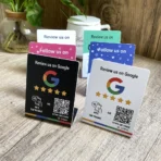 3x4 Inch Multilingual NFC Google Review Stand - حامل تقييمات جوجل بخمس لغات | Boost Reviews Fast | NTAG213 Certified | شحن سريع السعودية - Image 11