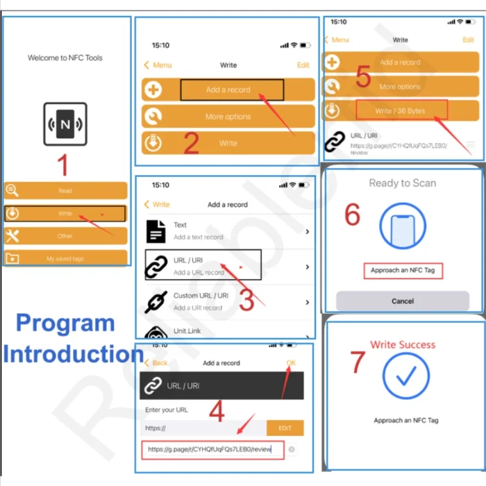 Social Media & Review NFC Cards - بطاقات السوشيال ميديا والتقييمات Instagram/Facebook/LinkedIn/Google - إنستغرام/فيسبوك/لينكدإن/جوجل One-Tap Connection - اتصال بلمسة واحدة MochuaRFID Certified - معتمدة من موشوا آر إف آي دي - Image 8