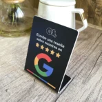 3x4 Inch Multilingual NFC Google Review Stand - حامل تقييمات جوجل بخمس لغات | Boost Reviews Fast | NTAG213 Certified | شحن سريع السعودية - Image 4