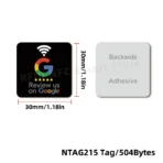 Waterproof NTAG215 NFC Stickers (30mm) - Google Review Tags w/ 504Bytes Memory | 13.56MHz Frequency | Instant Rating Booster - ملصقات إن إف سي لتقييمات جوجل - مقاس ٣٠ مم | مقاومة للماء | سعة تخزين ٥٠٤ بايت | تعزيز التقييمات بلمسة واحدة - Image 10