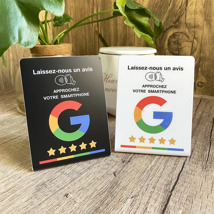 3x4 Inch Multilingual NFC Google Review Stand - حامل تقييمات جوجل بخمس لغات | Boost Reviews Fast | NTAG213 Certified | شحن سريع السعودية - Image 7