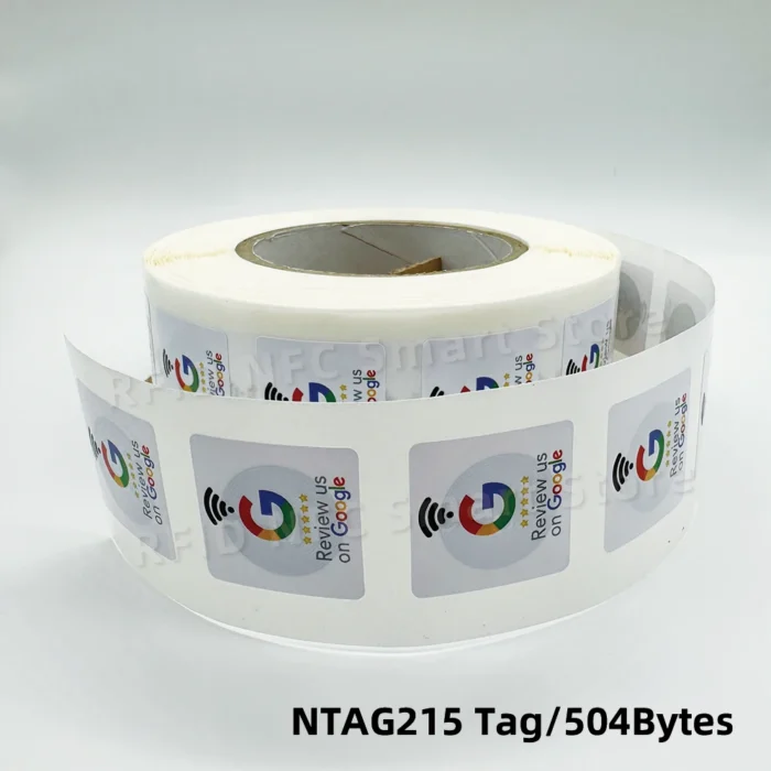 Waterproof NTAG215 NFC Stickers (30mm) - Google Review Tags w/ 504Bytes Memory | 13.56MHz Frequency | Instant Rating Booster - ملصقات إن إف سي لتقييمات جوجل - مقاس ٣٠ مم | مقاومة للماء | سعة تخزين ٥٠٤ بايت | تعزيز التقييمات بلمسة واحدة - Image 11