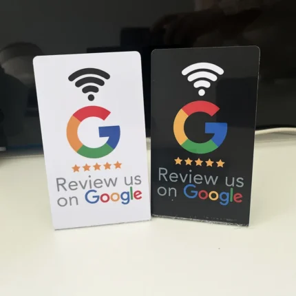 Programmable NFC Google Review Stand - حامل تقييمات جوجل ذكي 13.56 MHz NTAG215 Station with Adjustable Bracket - محطة إن إف سي قابلة للثني Boost Your Business Reviews - عزز تقييمات عملك