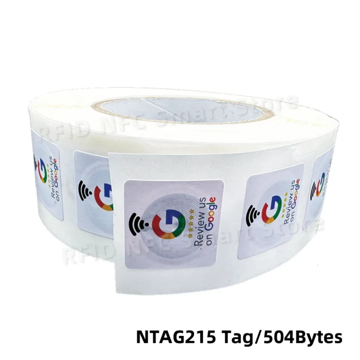 Waterproof NTAG215 NFC Stickers (30mm) - Google Review Tags w/ 504Bytes Memory | 13.56MHz Frequency | Instant Rating Booster - ملصقات إن إف سي لتقييمات جوجل - مقاس ٣٠ مم | مقاومة للماء | سعة تخزين ٥٠٤ بايت | تعزيز التقييمات بلمسة واحدة - Image 6