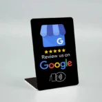 Snapchat , Social Media, and Google Review NFC Stand - حامل إن إف سي لسناب شات وتقييمات جوجل NTAG215 Chip | شريحة ذكية | Tabletop Display | عرض مباشر Waterproof Design | تصميم مقاوم للماء | 13.56MHz | شحن سريع KSA - Image 2