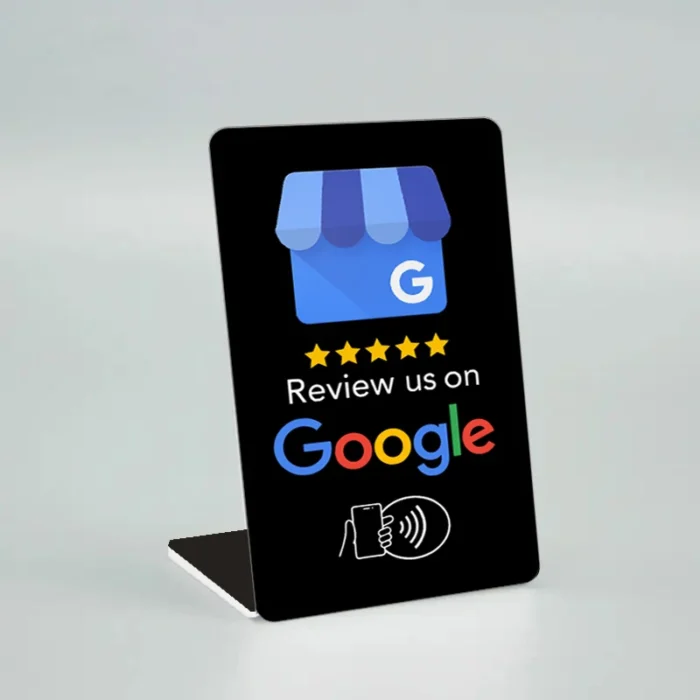 Snapchat , Social Media, and Google Review NFC Stand - حامل إن إف سي لسناب شات وتقييمات جوجل NTAG215 Chip | شريحة ذكية | Tabletop Display | عرض مباشر Waterproof Design | تصميم مقاوم للماء | 13.56MHz | شحن سريع KSA - Image 2