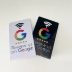 Programmable NFC Google Review Stand - حامل تقييمات جوجل ذكي 13.56 MHz NTAG215 Station with Adjustable Bracket - محطة إن إف سي قابلة للثني Boost Your Business Reviews - عزز تقييمات عملك - Image 3