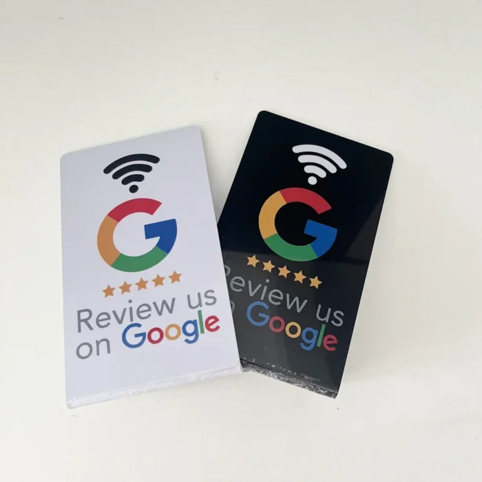 Programmable NFC Google Review Stand - حامل تقييمات جوجل ذكي 13.56 MHz NTAG215 Station with Adjustable Bracket - محطة إن إف سي قابلة للثني Boost Your Business Reviews - عزز تقييمات عملك - Image 3